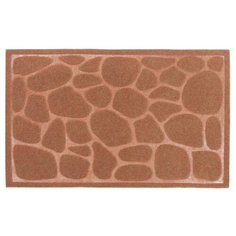 КОВРИК ФИГУРНЫЙ ВЛАГОВПИТ. 40* 60 СМ "КАМУШКИ" ОСНОВА ПВХ (1/15) "SUNSTEP" 37-864