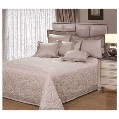 Комплект с покрывалом Asabella 591-2B, 240 х 260 см, серебристый/серый