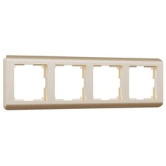 Рамка на 4 поста Werkel Stream шампань W0042111 4690389162497