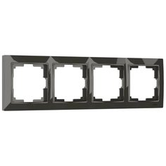Рамка на 4 поста Werkel Snabb basic серо-коричневый W0042007 4690389161445