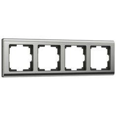 Рамка на 4 поста Werkel Metallic глянцевый никель W0041602 4690389159046