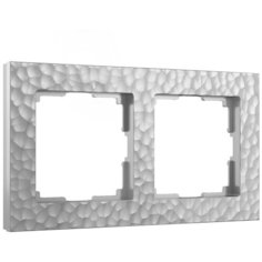 Рамка Werkel Hammer на 2 поста серебряный W0022406 4690389163395