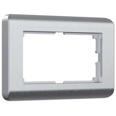 Рамка для двойной розетки Werkel Stream серебряный W0082106 4690389162565