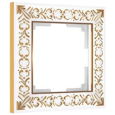 Рамка Werkel Antik на 1 пост белое золото W0011523 4690389158223