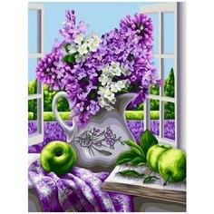 Русская Живопись Картина по номерам "Благоухание сирени" 40x50 см (B108)