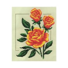 Набор для вышивания Panna "Садовые розы", арт. Ц-0980, 18х20 см