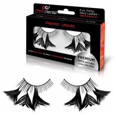 Накладные черные ресницы с перышками Flirty Feathers Erotic Fantasy