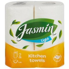 Полотенца бумажные Jasmin Light 2сл бел цел 2рул/уп