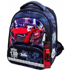 DeLune ранец Sport Car Powerful с наполнением (9-129), синий/красный