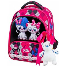 DeLune Ранец 9-124, черный/розовый