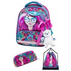 DeLune Ранец 9-122, розовый/голубой