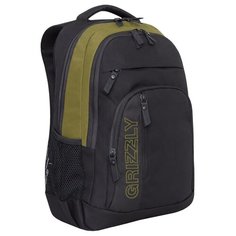 Рюкзак Grizzly RU-925-1, черный/хаки