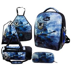 DeLune Ранец Full-set 7mini-020, черный/синий