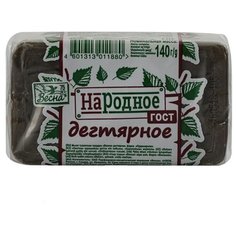 Мыло туалетное Весна Народное дегтярное, 140 г