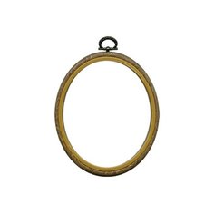 Пяльцы-рамка овальные "Gamma", под дерево, 10x13 см