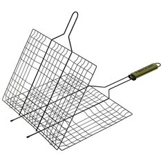 Решетка-гриль Boyscout с антипригарным покрытием + веер для мангала, 40 x 30 x 2,5 см