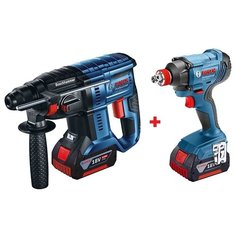 Bosch GDX 180-LI+GBH 180-LI 2x4.0 Ач. Гайковерт+перфоратор