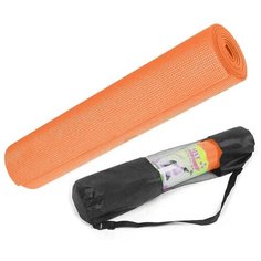 Коврик для йоги ПВХ 173х61х0,6 см (оранжевый) B31182-4 Hawk