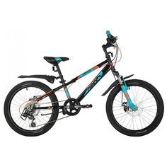 Подростковый горный (MTB) велосипед Novatrack Exteme 20 6,D (2021) черный (требует финальной сборки)