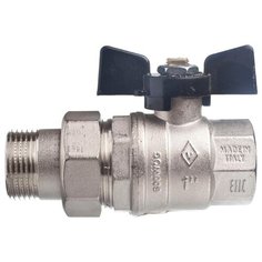 Кран шаровой Bugatti 1" с накидной гайкой (бабочка) серия Oregon