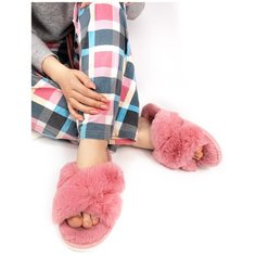 Туфли комнат. жен. 352-165-07 отк (р.40/41)красн. Smile of Milady