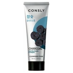 Consly пенка для умывания c древесным углем против черных точек Charcoal Anti Blackheads, 100 мл