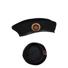 Берет Карнавалия черный, Моряк (26-0020)