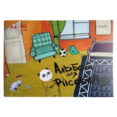 Альбом для рисования Kroyter 80 листов, А4, склейка, 180 гр, Эскиз (8191) Кройтер