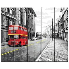 Картина по номерам Фрея 40*50 см, "На улицах Лондона", по дереву (PKW-1 65)