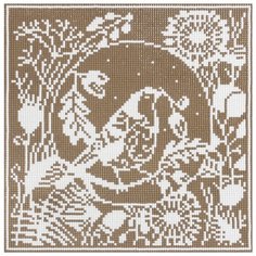 Кристальная мозаика Фрея "Кружевная птица", 24,5*24,5 см (ALVR-09 090)