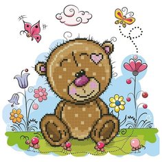 Кристальная мозаика Фрея "Раз букашка, два букашка", 30*30 см (ALV-84)