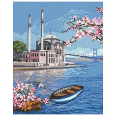 Кристальная мозаика Фрея "Стамбул в цветах весны", 40*50 см (ALVK-29)