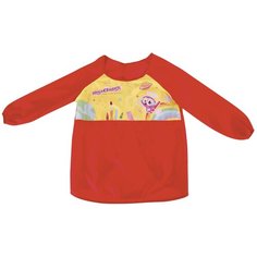 Фартук для труда и занятий творчеством Юнландия с рукавами, 50*65 см, красный (228354)