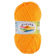 Набор пряжи Alpina "Tommy", микнес, 10*50 г, 138 м+/-7 м, №008 оранжевый