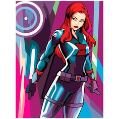 Картина по номерам Фрея (на холсте), 30*40 см, №02 Черная вдова (PNB-D2)