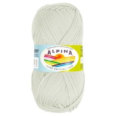 Набор пряжи Alpina "Tommy", микнес, 10*50 г, 138 м+/-7 м, №003 молочный