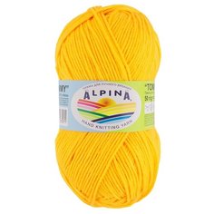 Набор пряжи Alpina "Tommy", микнес, 10*50 г, 138 м+/-7 м, №007 яркий желтый