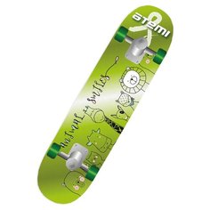 Детский скейтборд ATEMI ASB24D01, 24x6, зелeный