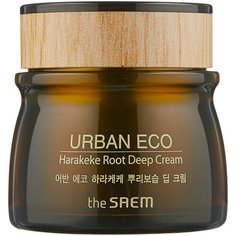 The Saem Urban Eco Harakeke Root Deep Cream Глубоко увлажняющий крем для лица с экстрактом новозеландского льна, 60 мл