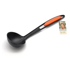 EDO02 Ложка разливательная, черный /оранжевый Едим Дома