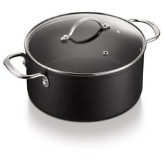 Кастрюля Brabantia "Chrome", 20 см, черный матовый, 30003741