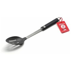 Ложка с прорезями "Atlantis", черная, T291