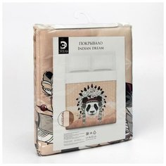 Покрывало Этель Indian dream 200x215 см, коричневый