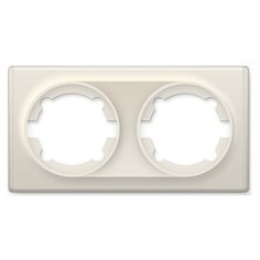 Рамка двойная OneKeyElectro (серия Florence), цвет бежевый