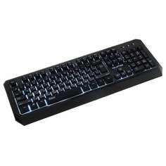 Клавиатура Qumo Base K59, проводная, мембранная, 104 клавиши, USB, подсветка, чёрная 5296885
