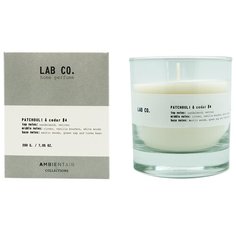 Свеча ароматическая LAB CO Пачули и кедр 40 ч Ambientair