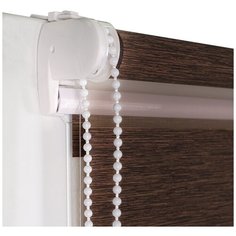 Рулонная штора OLEXDECO «Мини День-ночь» Саванна/Шоколад (52 х 160)