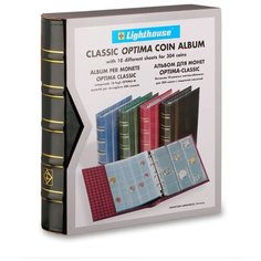 Альбом Leuchtturm OPTIMA для 304 монет зеленый