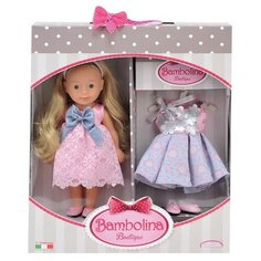 Кукла Dimian Bambolina Маленькая модница с праздничным платьем, 30 см, BD1622