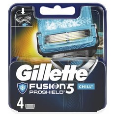 Сменные кассеты Gillette Fusion5 ProShield Chill, 4 шт.